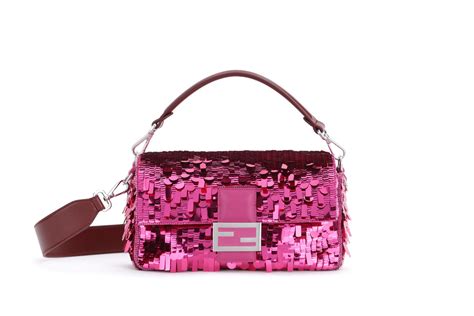 fendi hot pink bag|fendi pink sequin baguette.